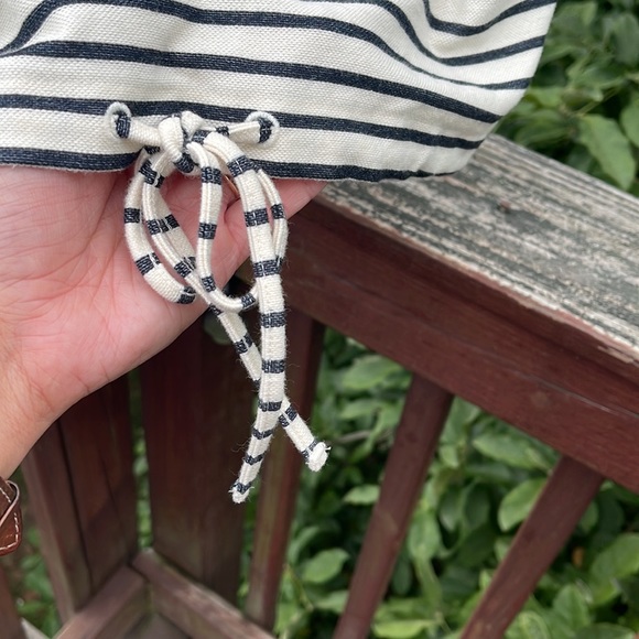 MADEWELL Melody Off the Shoulder Nautical Striped Top Size Extra Small - Picture 3 of 7